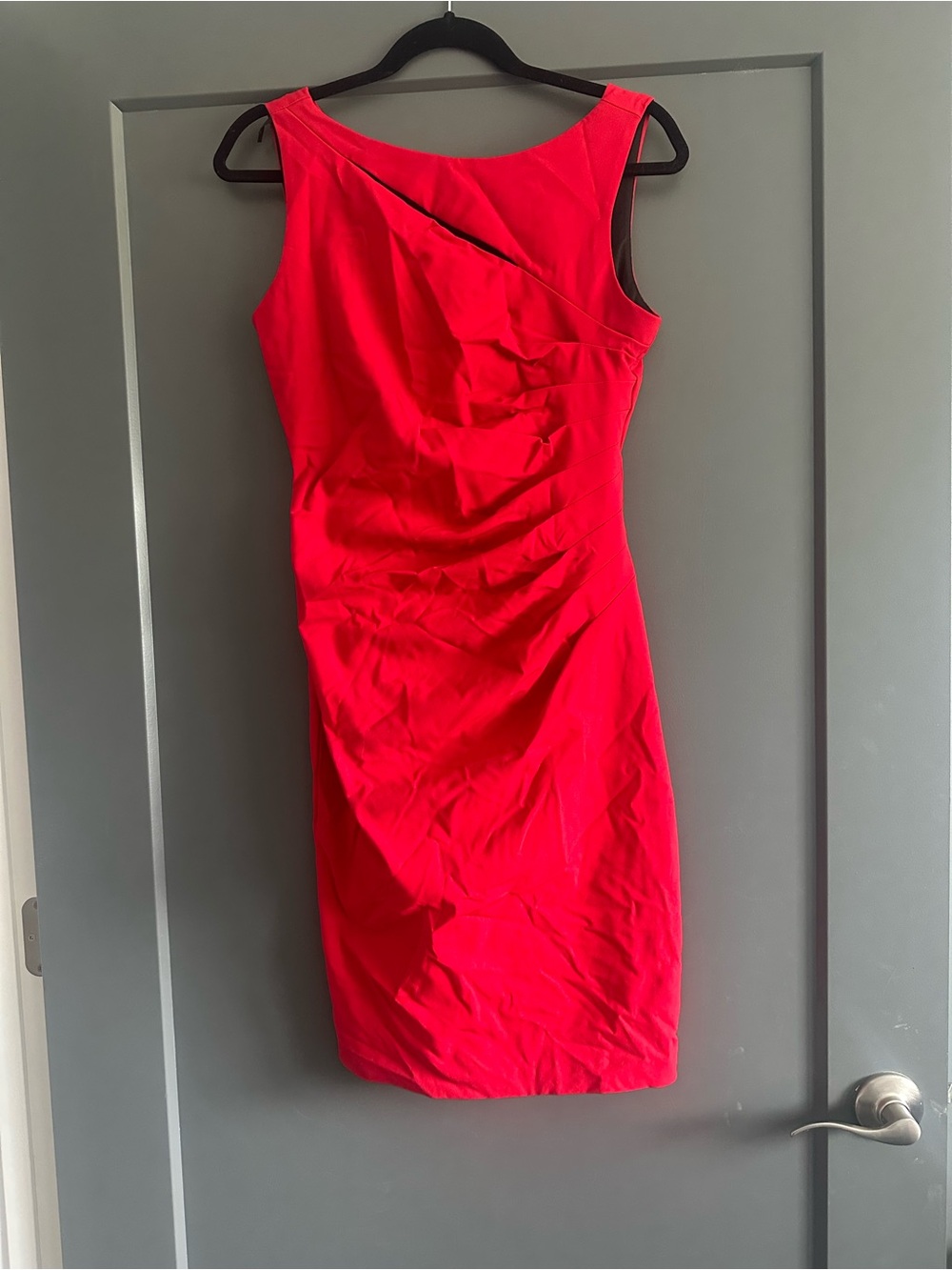 le chateau One-Shoulder Red Cocktail Dress